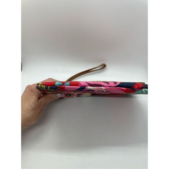 Spartina Little Bermuda Wristlet Wallet Canvas and Leather - Picture 6 of 14